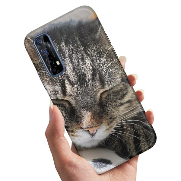 Realme 7 - Cover/Mobilcover Sovende Kat