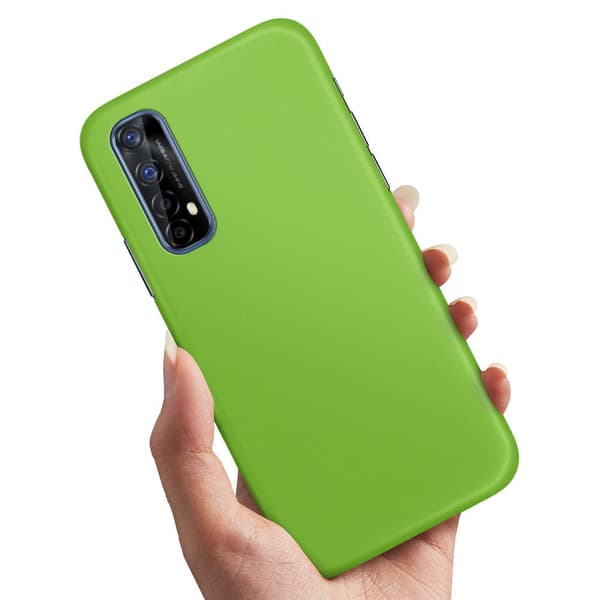 Realme 7 - Cover/Mobilcover Limegrøn