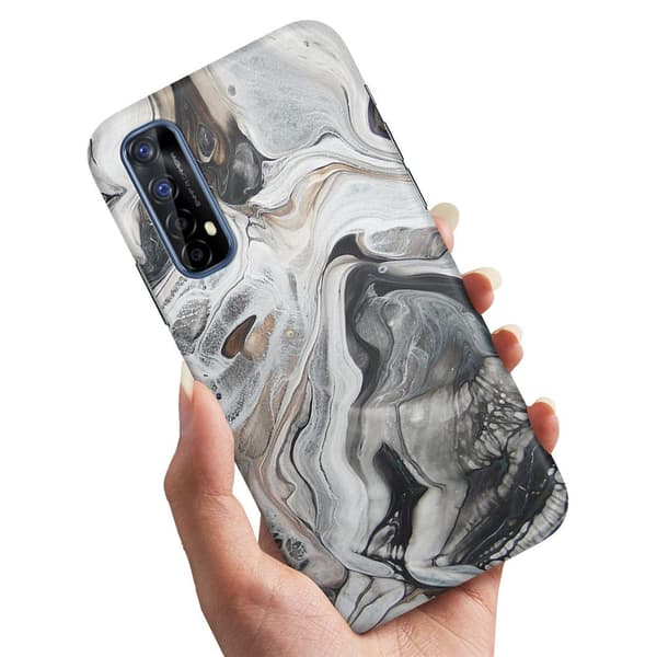Realme 7 - Deksel/Mobildeksel Marmor