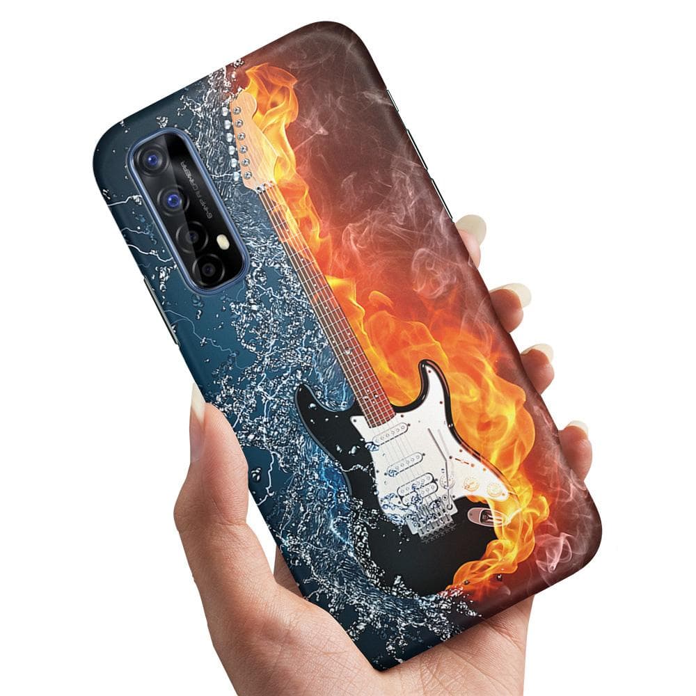 Realme 7 - Skal / Mobilskal Vatten & Eld Gitarr