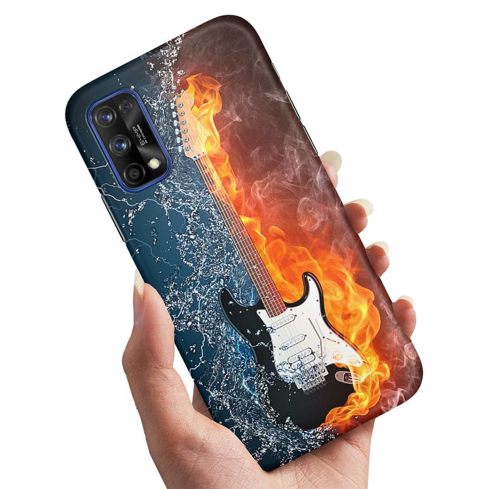 Realme 7 Pro - Skal / Mobilskal Vatten & Eld Gitarr