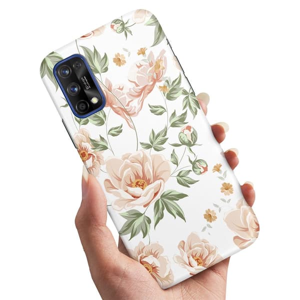 Realme 7 Pro - Cover/Mobilcover Blomstermønster