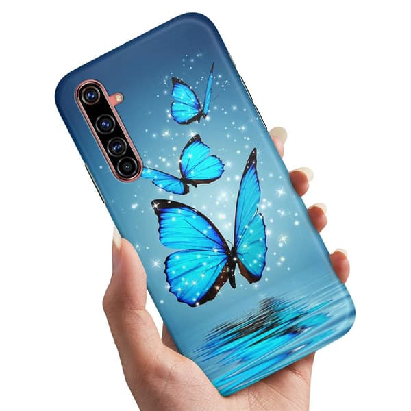 Realme X50 Pro - Cover/Mobilcover Glitrende Sommerfugle