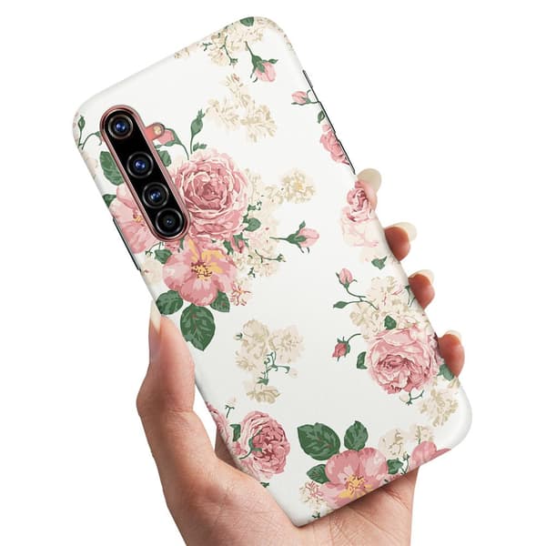Realme X50 Pro - Cover/Mobilcover Retro Blomster