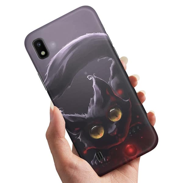 Samsung Galaxy A10 - Deksel/Mobildeksel Svart Katt