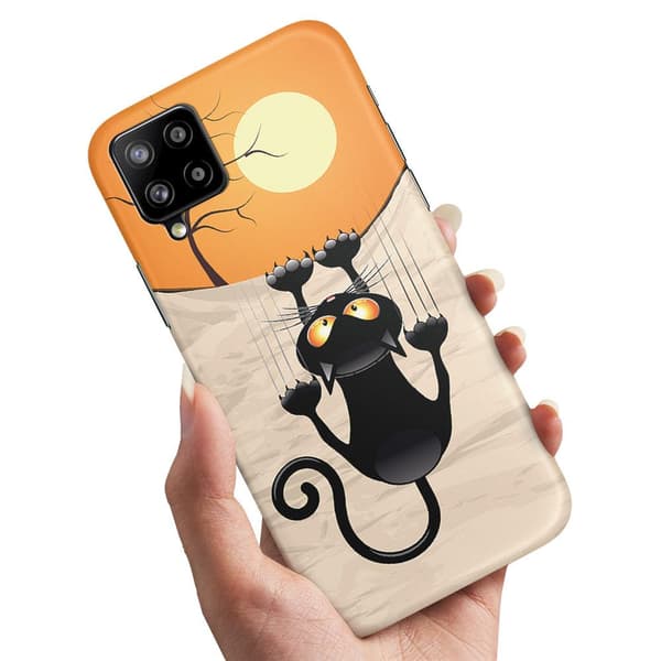 Samsung Galaxy A12 - Kuoret/Suojakuori Raapiva Kissa