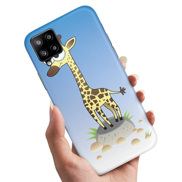 Samsung Galaxy A12 - Kuoret/Suojakuori Piirretty Kirahvi