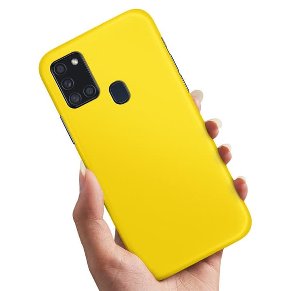 Samsung Galaxy A21s - Kuoret/Suojakuori Keltainen