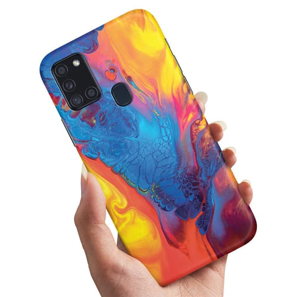 Samsung Galaxy A21s - Kuoret/Suojakuori Marmori