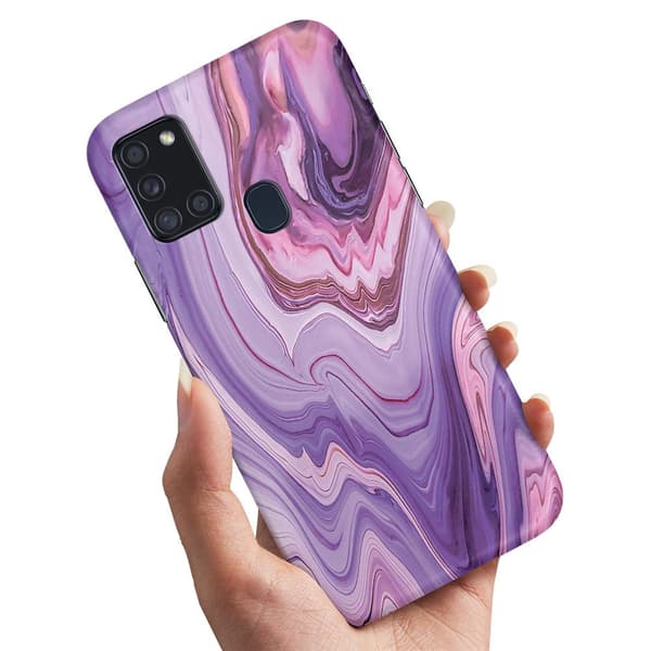 Samsung Galaxy A21s - Deksel/Mobildeksel Marmor
