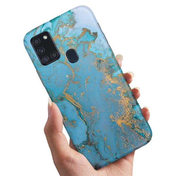 Samsung Galaxy A21s - Deksel/Mobildeksel Marmor