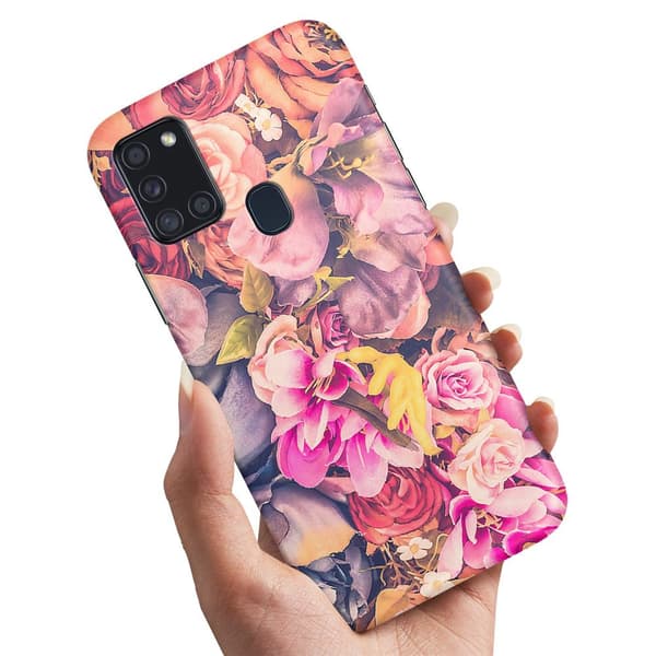 Samsung Galaxy A21s - Deksel/Mobildeksel Roser
