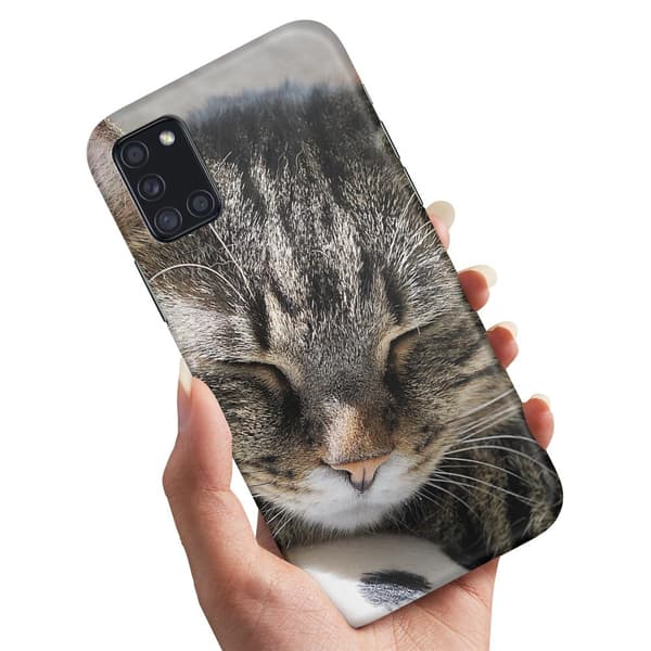 Samsung Galaxy A31 - Kuoret/Suojakuori Nukkuva Kissa