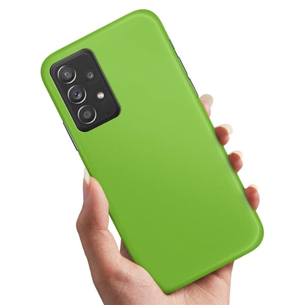 Samsung Galaxy A52/A52s 5G - Cover/Mobilcover Limegrøn