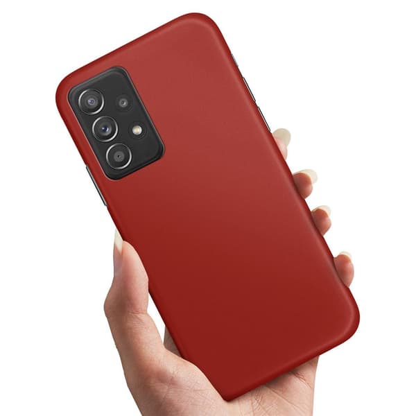 Samsung Galaxy A52/A52s 5G - Kuoret/Suojakuori Tummanpunainen