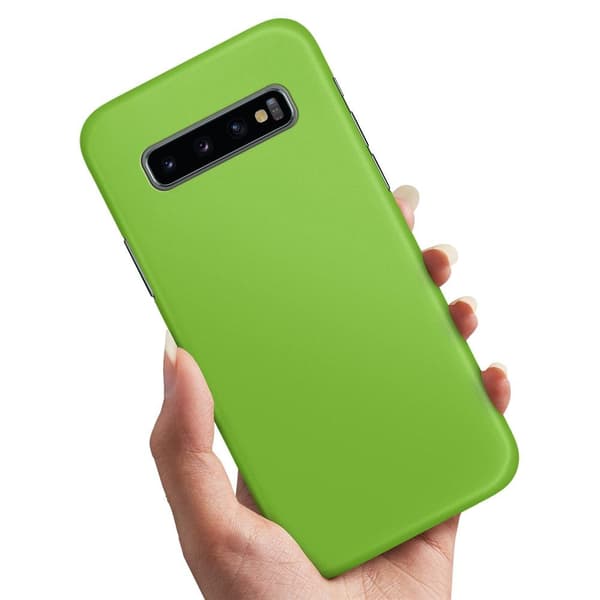 Samsung Galaxy S10 - Deksel/Mobildeksel Limegrønn