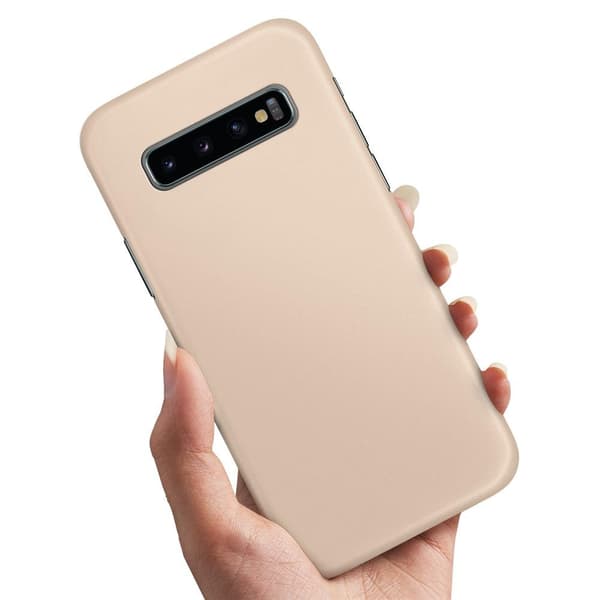 Samsung Galaxy S10 - Deksel/Mobildeksel Beige