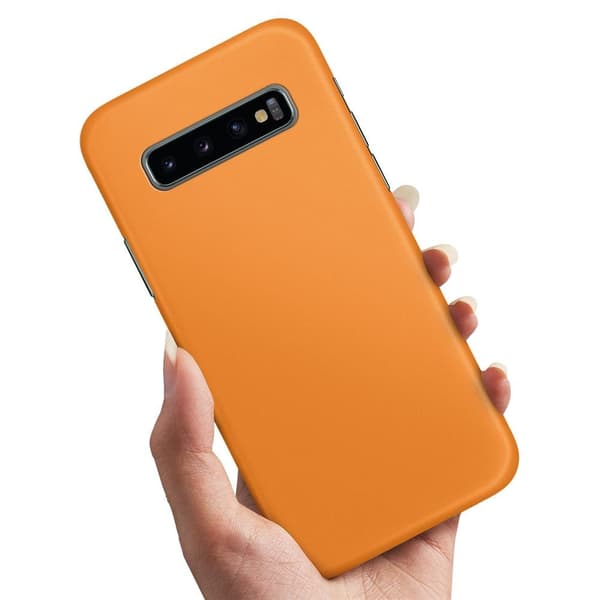 Samsung Galaxy S10 - Deksel/Mobildeksel Oransje