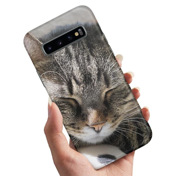 Samsung Galaxy S10 Plus - Skal/Mobilskal Sovande Katt