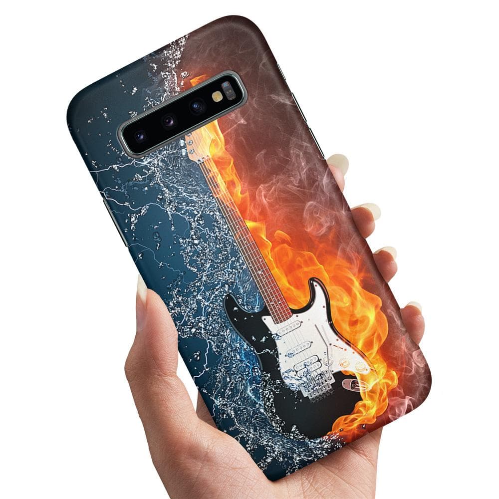 Samsung Galaxy S10 Plus - Skal / Mobilskal Vatten & Eld Gitarr