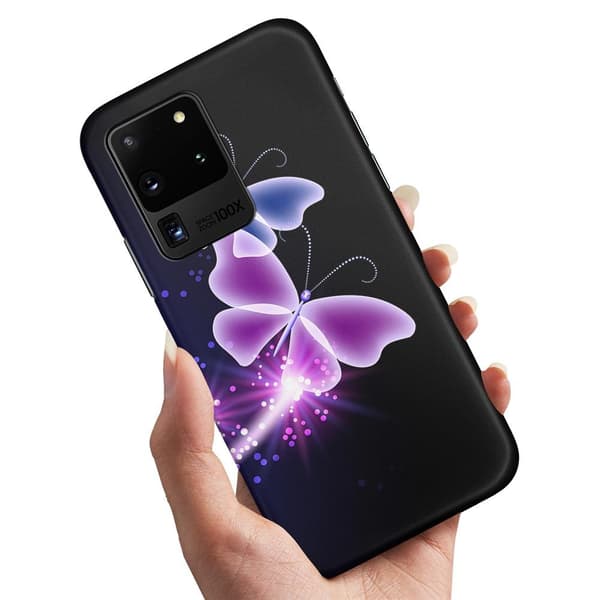 Samsung Galaxy S20 Ultra - Kuoret/Suojakuori Violetit Perhoset