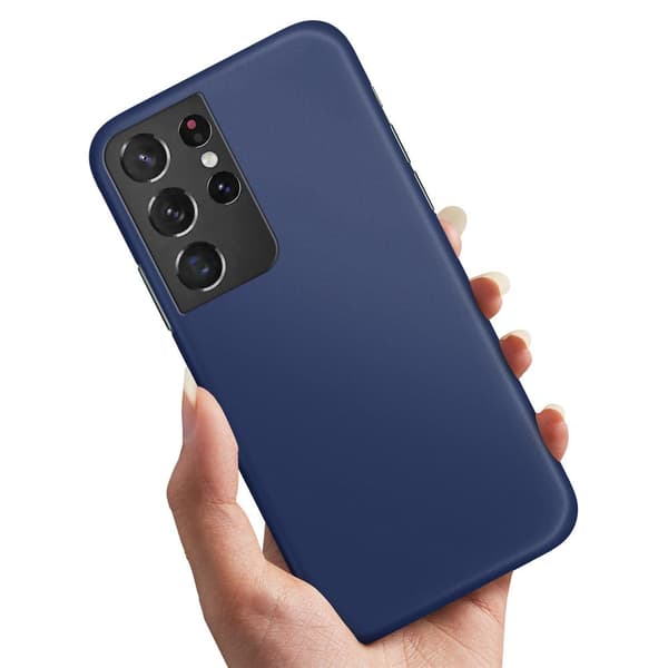 Samsung Galaxy S21 Ultra - Deksel/Mobildeksel Mørkblå