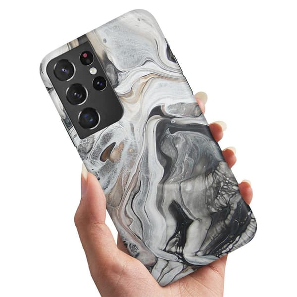 Samsung Galaxy S21 Ultra - Cover/Mobilcover Marmor
