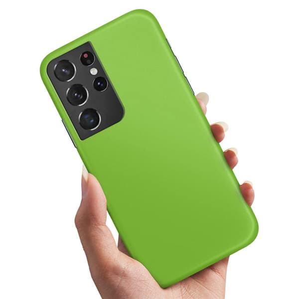 Samsung Galaxy S21 Ultra - Cover/Mobilcover Limegrøn