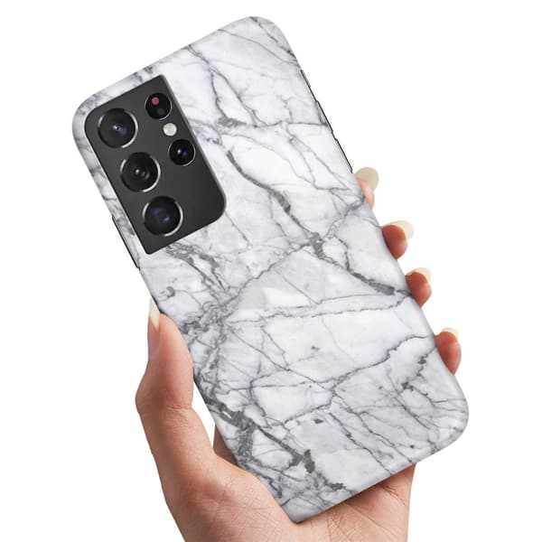 Samsung Galaxy S21 Ultra - Cover/Mobilcover Marmor