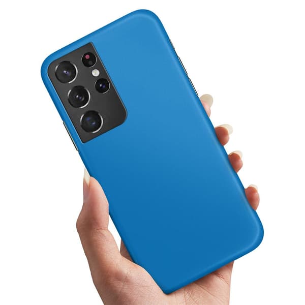 Samsung Galaxy S21 Ultra - Cover/Mobilcover Blå