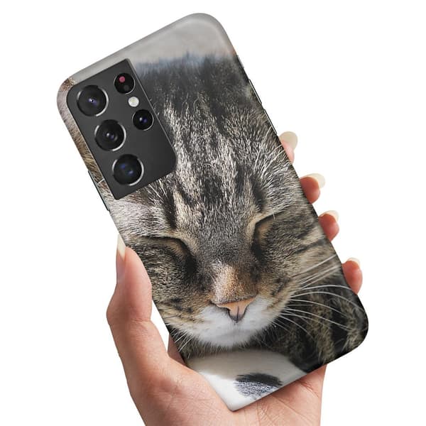 Samsung Galaxy S21 Ultra - Skal/Mobilskal Sovande Katt
