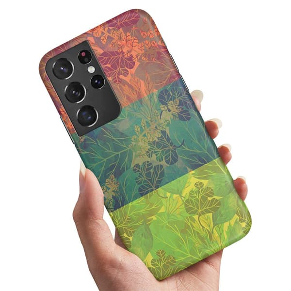 Samsung Galaxy S21 Ultra - Cover/Mobilcover Bladmønster
