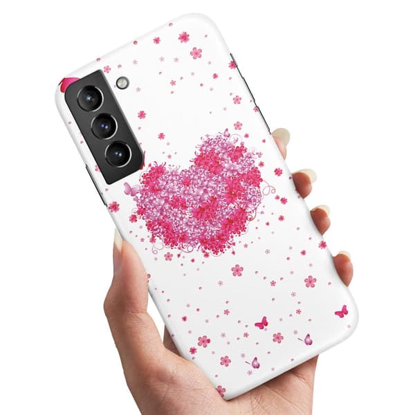Samsung Galaxy S22 Plus - Deksel/Mobildeksel Blomsterhjerte