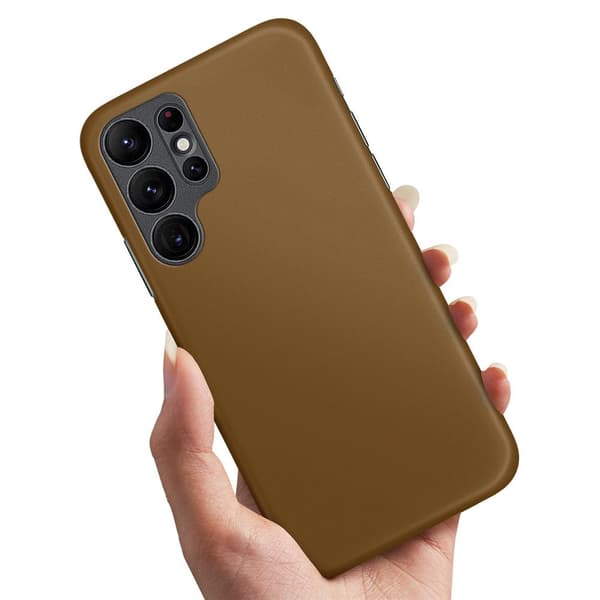 Samsung Galaxy S22 Ultra - Cover/Mobilcover Brun