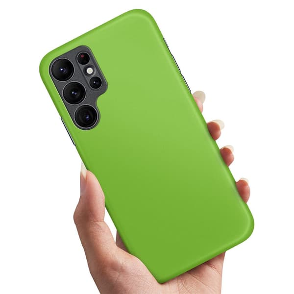 Samsung Galaxy S22 Ultra - Cover/Mobilcover Limegrøn