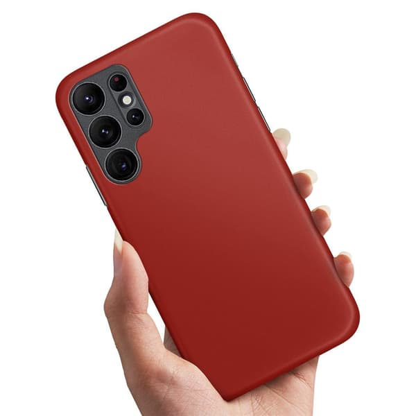 Samsung Galaxy S22 Ultra - Cover/Mobilcover Mørkrød
