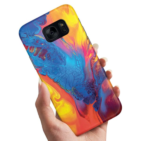 Samsung Galaxy S7 - Deksel/Mobildeksel Marmor