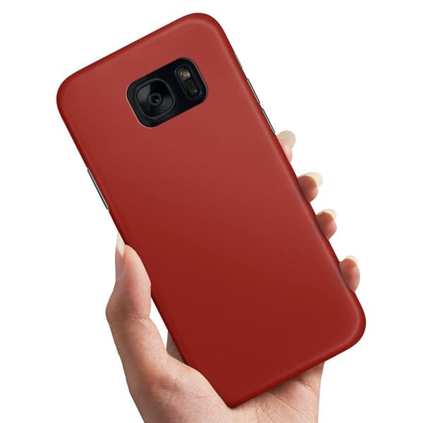 Samsung Galaxy S7 - Deksel/Mobildeksel Mørkrød