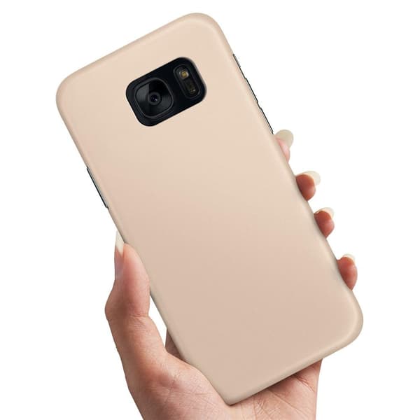 Samsung Galaxy S7 Edge - Deksel/Mobildeksel Beige