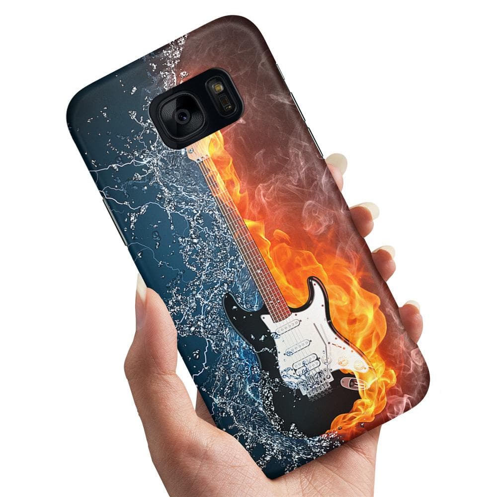 Samsung Galaxy S7 Edge - Skal / Mobilskal Vatten och Eld Gitarr