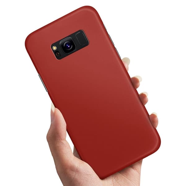Samsung Galaxy S8 - Skal/Mobilskal Mörkröd