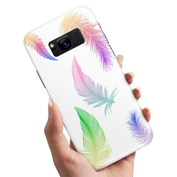 Samsung Galaxy S8 - Skal/Mobilskal Fjädrar