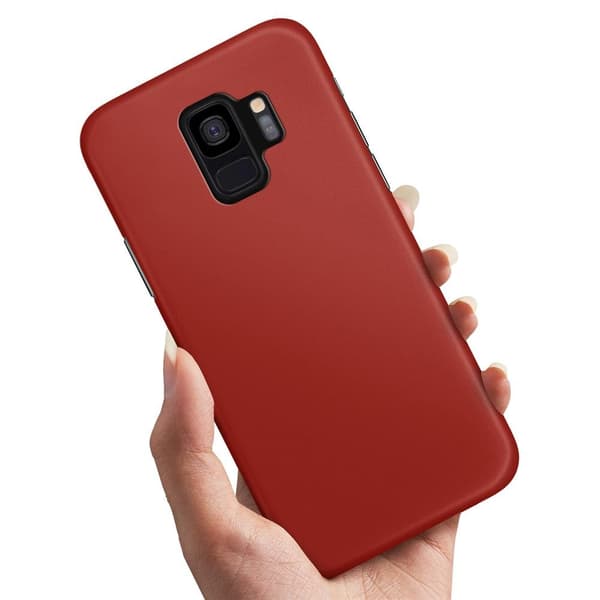 Samsung Galaxy S9 - Cover/Mobilcover Mørkrød