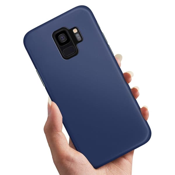Samsung Galaxy S9 - Cover/Mobilcover Mørkblå