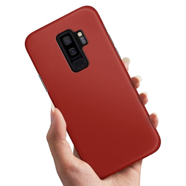 Samsung Galaxy S9 Plus - Kuoret/Suojakuori Tummanpunainen