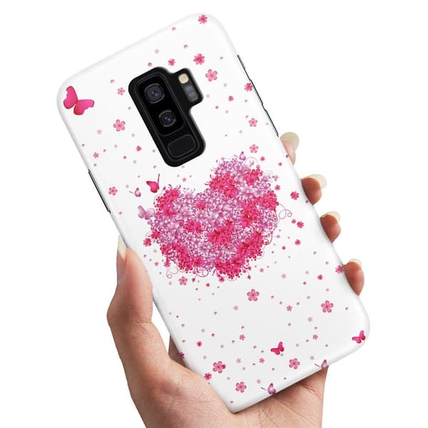 Samsung Galaxy S9 Plus - Cover/Mobilcover Blomsterhjerte