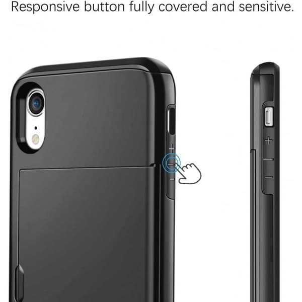 iPhone XR Stöttåligt Skal Kortfack StreetWise