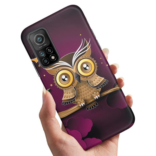 Xiaomi Mi 10T/10T Pro - Deksel/Mobildeksel Lysbrun Ugle