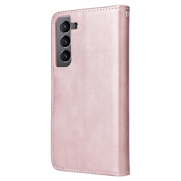 SKALO Samsung S22 Magneettinen kuori/lompakko "2 in 1" - - Ruusukulta