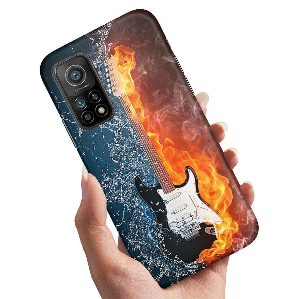 Xiaomi Mi 10T - Skal / Mobilskal Vatten & Eld Gitarr